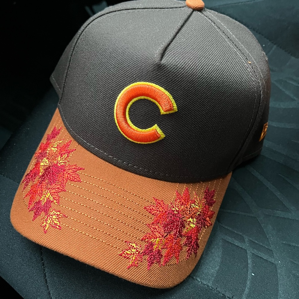 New Era Brown and Orange Autumn Leaf. Chicago cubs